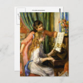 ピエールオーギュストルノアールジュネスフィルレオーピアノ ポストカード (正面/裏面)