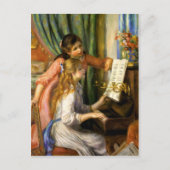 ピエールオーギュストルノアールジュネスフィルレオーピアノ ポストカード (正面)