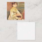 ピエールオーギュストルノアールジュリーマネ猫 スクエア名刺 (正面/裏面)