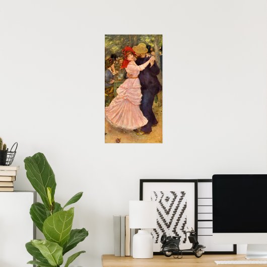 ピエールオーギュストルノアールダンスアットブギヴァ ポスター (ホームオフィス)