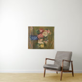 ピエールオーギュストルノアールピンクブルーブーケバラ タペストリー (インサイチュ(横))