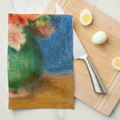 ピエールオーギュストルノアールブーケ キッチンタオル (四つ折り)