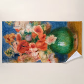 ピエールオーギュストルノアールブーケ ビーチタオル (正面)