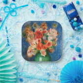 ピエールオーギュストルノアールブーケ ペーパープレート (パーティー)