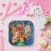 ピエールオーギュストルノアールブーケ ペーパープレート (パーティー)