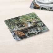 ピエールオーギュストルノアールラグヌイレ スクエアペーパーコースター (アングル)