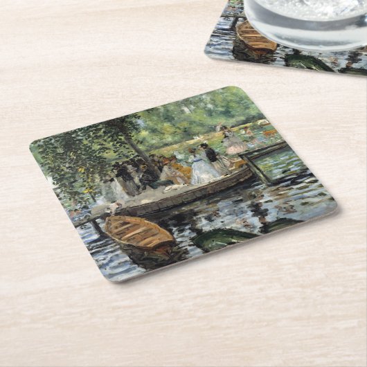 ピエールオーギュストルノアールラグヌイレ スクエアペーパーコースター (アングル)