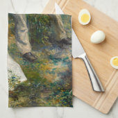 ピエールオーギュストルノアールラプロムナード キッチンタオル (四つ折り)