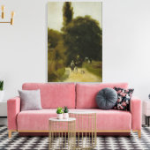 ピエールオーギュストルノアールランドスケープ2姿 キャンバスプリント (インサイチュ (リビング))