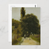 ピエールオーギュストルノアールランドスケープ2姿 ポストカード (正面/裏面)