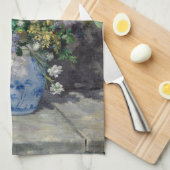ピエールオーギュストルノアール春ブーケ キッチンタオル (四つ折り)