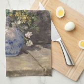 ピエールオーギュストルノアール春ブーケ キッチンタオル (四つ折り)
