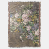 ピエールオーギュストルノアール春ブーケ スローブランケット (正面縦)