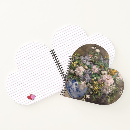 ピエールオーギュストルノアール春ブーケ ノートブック (内部)