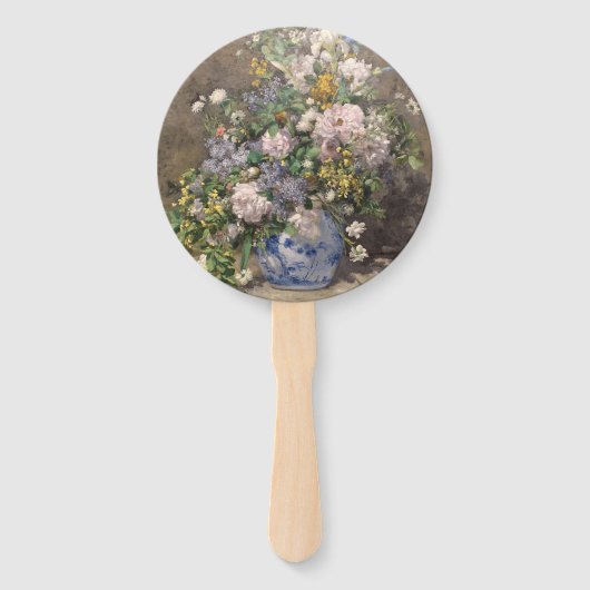ピエールオーギュストルノアール春ブーケ ハンドファン (正面)