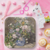 ピエールオーギュストルノアール春ブーケ ペーパープレート (パーティー)