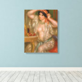 ピエールオーギュストルノアール |ガブリエル鏡 キャンバスプリント (インサイチュ (ウッドフロア))