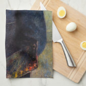 ピエールオーギュストルノアール – クロードモネポートレート キッチンタオル (四つ折り)