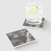 ピエールオーギュストルノアール – クロード読モネ ストーンコースター (横)