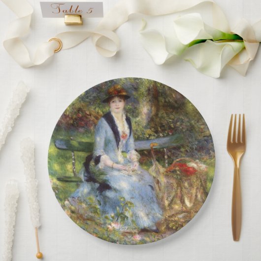ピエールオーギュストルノアール – ダンレスバラ ペーパープレート (ウェディング)