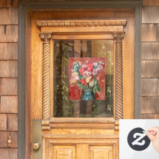 ピエールオーギュストルノアール – チューリップブーケ ウィンドウサイン (ホームデコレーション)