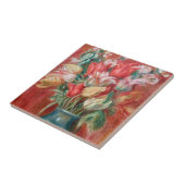 ピエールオーギュストルノアール – チューリップブーケ タイル (側面)