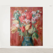 ピエールオーギュストルノアール – チューリップブーケ タペストリー (正面)