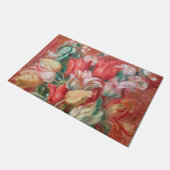 ピエールオーギュストルノアール – チューリップブーケ ドアマット (アングル)