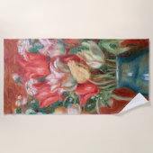 ピエールオーギュストルノアール – チューリップブーケ ビーチタオル (正面)
