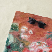 ピエールオーギュストルノアール – チューリップブーケ ビーチタオル (インサイチュ)