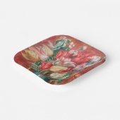 ピエールオーギュストルノアール – チューリップブーケ ペーパープレート (傾斜あり)