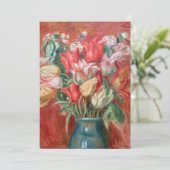 ピエールオーギュストルノアール – チューリップブーケ 招待状 (スタンド正面)