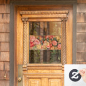 ピエールオーギュストルノアール-バラ ウィンドウサイン (ホームデコレーション)