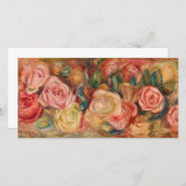 ピエールオーギュストルノアール-バラ サンキューカード (正面/裏面)