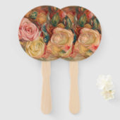 ピエールオーギュストルノアール-バラ ハンドファン (正面&裏面)