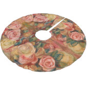 ピエールオーギュストルノアール-バラ ブラッシュドポリエステルツリースカート (アングル)