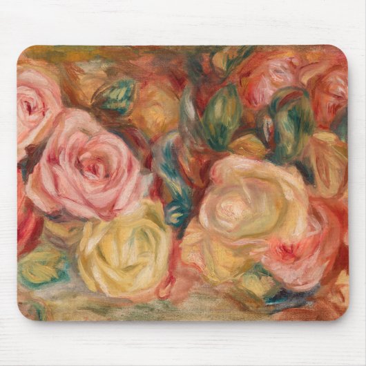 ピエールオーギュストルノアール-バラ マウスパッド (正面)