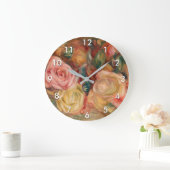 ピエールオーギュストルノアール-バラ ラージ壁時計 (ホーム)