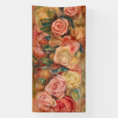 ピエールオーギュストルノアール-バラ 横断幕 (縦)