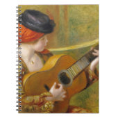 ピエールギターを持つルノアール|の若くスペインのな女性 ノートブック (正面)