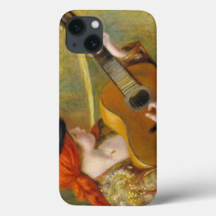 ピエールギターを持つルノアール の若くスペインのな女性 iPhone 13ケース