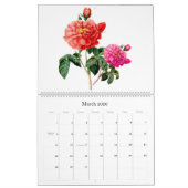 ピエールジョセフレッドテボタニカルアート カレンダー (3月 2026)