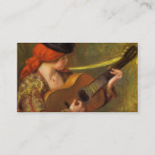 ピエールスペインの・オーガスト・ルノアールの若い女性 名刺 (裏面)