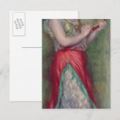 ピエールタンブリンを持つルノアール|のダンサー ポストカード (正面/裏面)