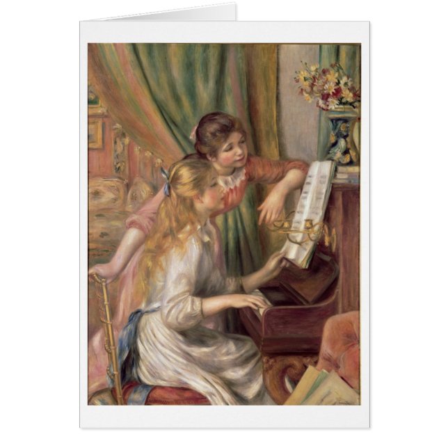 ピエールピアノのルノアール|の若い女の子 (正面)