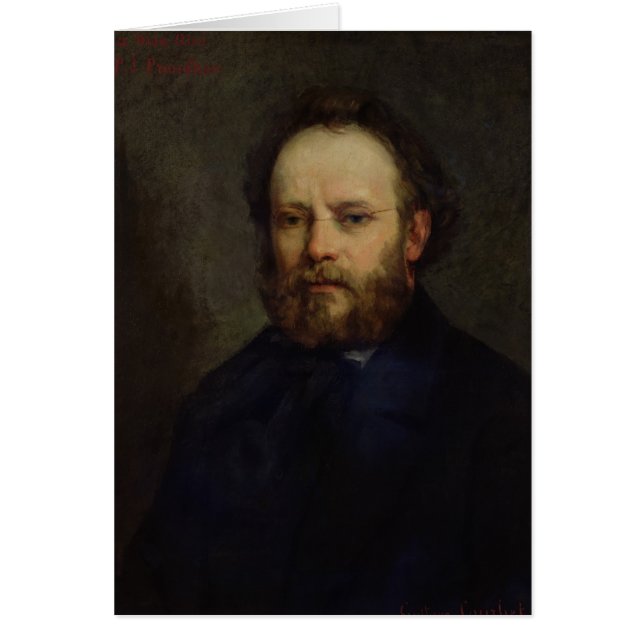 ピエールヨセフProudhon 1865年のポートレート (正面)