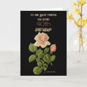 ピエールヨセフRedoute著雑種の茶バラ カード (黄色い花)