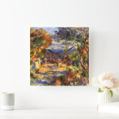 ピエールルノアールのレスタケヴィンテージ印象派 スクエア壁時計 (ホーム)