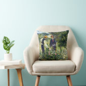 ピエールルノアール絵画ズの花を摘む クッション (椅子)