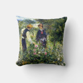 ピエールルノアール絵画ズの花を摘む クッション (正面)